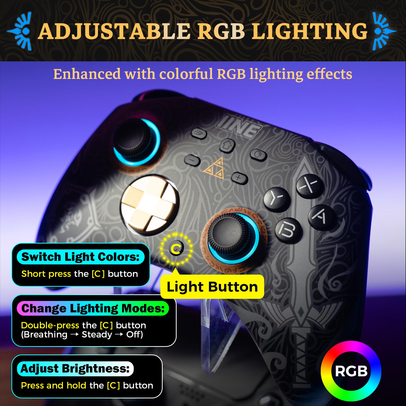 Amazon.com: IINE Wireless Switch Controller, Switch Pro
